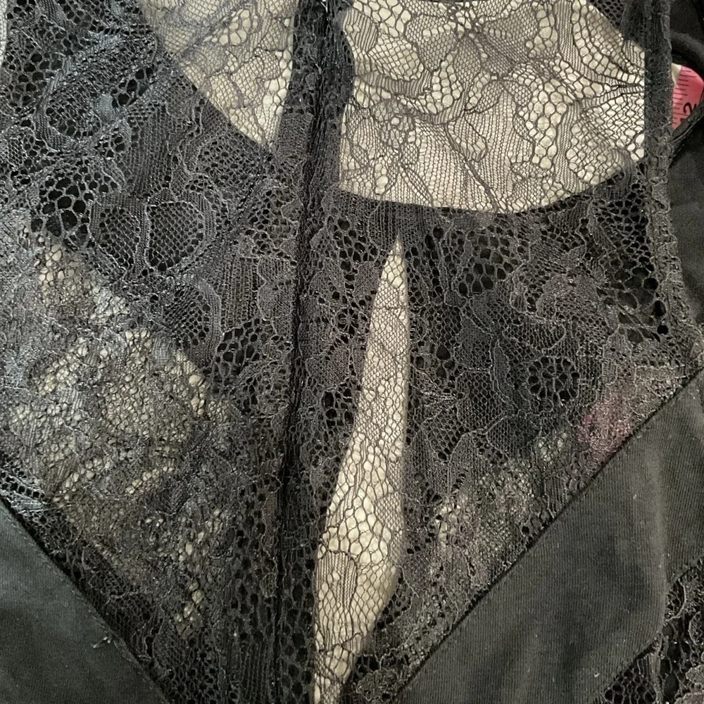 Express Elegant Black Lace Top